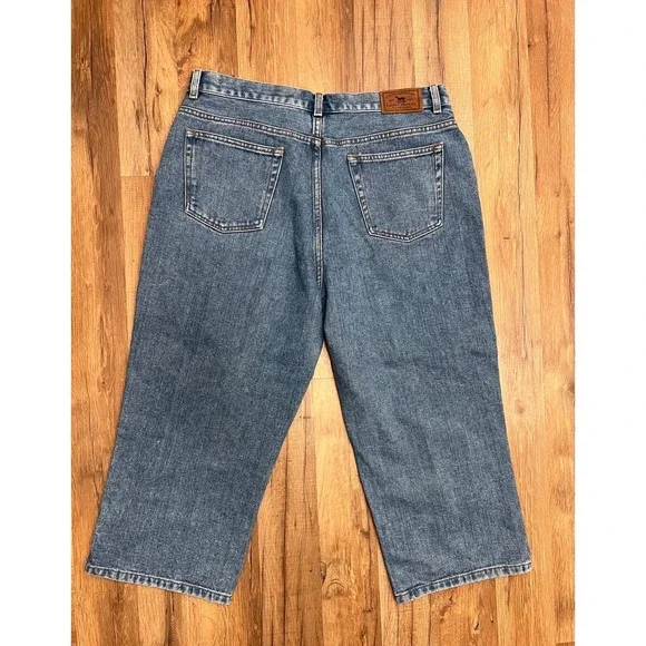 Lauren Jeans Co Ralph‎ Lauren Capri Jeans 100% Cotton High Rise Size 14 - Picture 2 of 9